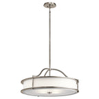 Kichler Emory 4 Light Semi Flush Ceiling Light in Classic Pewter