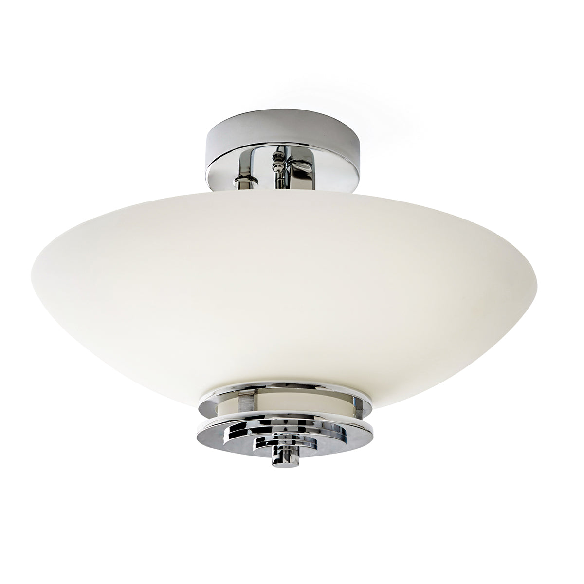 Kichler Hendrik 3 Light Semi Flush Ceiling Light in Polished Chrome