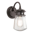 Kichler Lyndon Small Outdoor Wall Lantern in Architectural Bronze