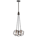 Kichler Rocklyn 3 Light Cluster Pendant Light in Raw Steel