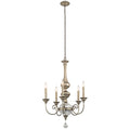 Kichler Rosalie 5 Light Chandelier in Sterling Gold