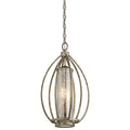 Kichler Rosalie 1 Light Pendant Light in Sterling Gold