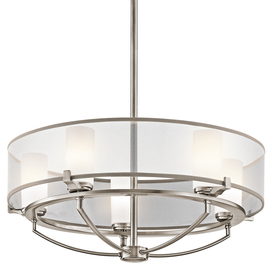 Kichler Saldana 5 Light Ceiling Light in Pewter