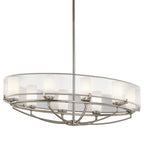 Kichler Saldana 8 Light Ceiling Light in Pewter