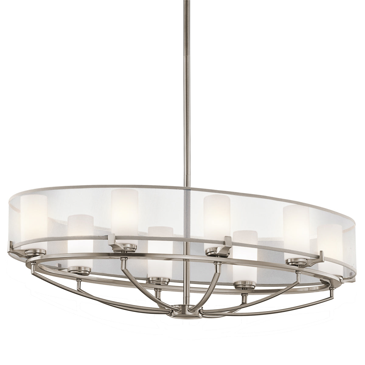 Kichler Saldana 8 Light Ceiling Light in Pewter