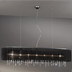 Kolarz 0240.87.5.Bk Paralume Crystal 7 Light Chandelier Chrome Frame