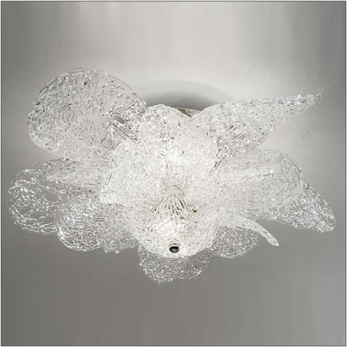 Kolarz Naomi 9 Light Polished Chrome Flush Ceiling Fitting With Murano Glass 0376.19.5.Vf