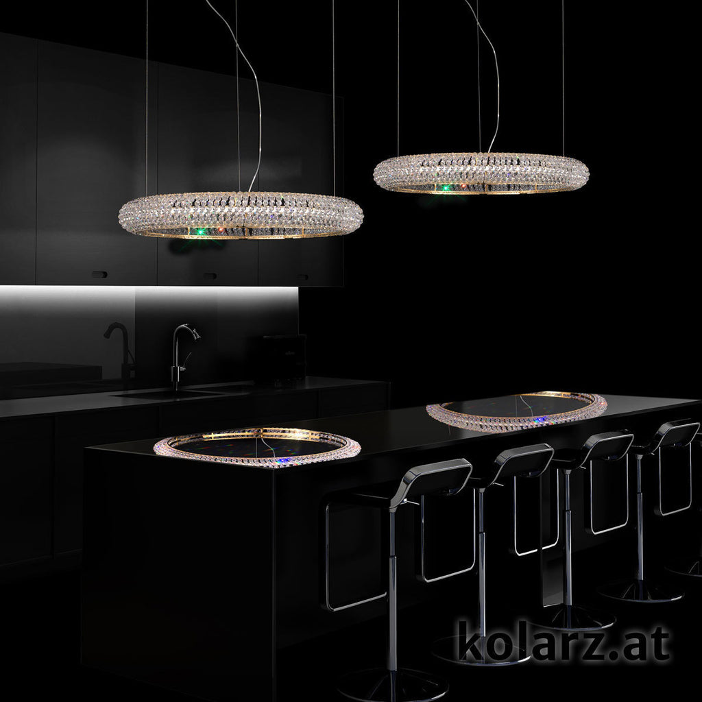 Kolarz Nobile 1 Light Ceiling Pendant 24 Carat Gold 6004.30130.530