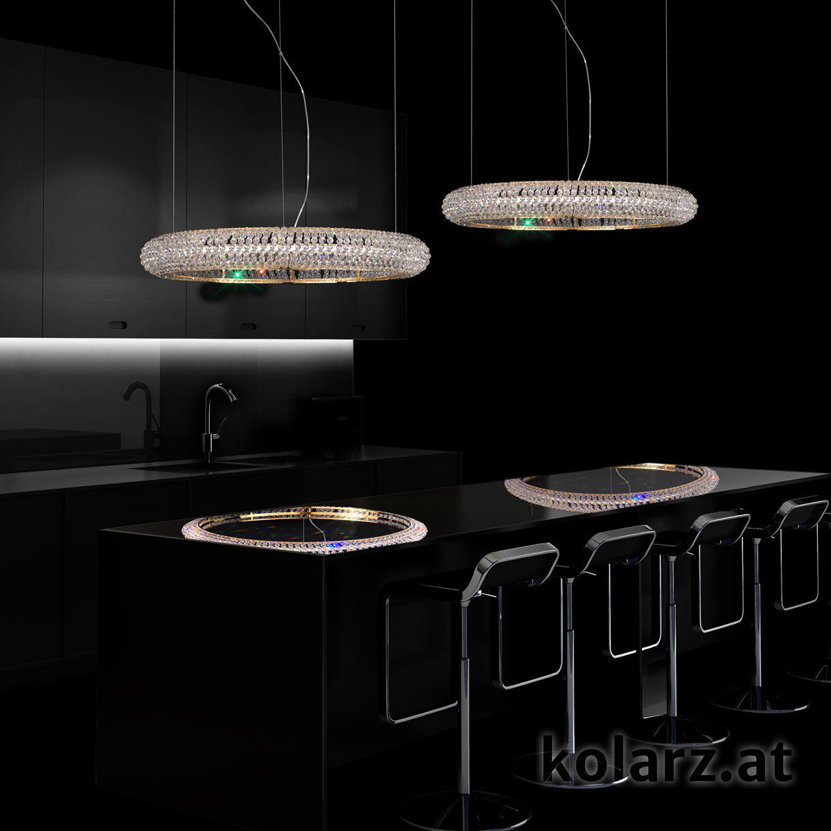 Kolarz Nobile 1 Light Ceiling Pendant 24 Carat Gold 6004.30130.530