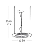 Kolarz Nobile 1 Light Ceiling Pendant 24 Carat Gold 6004.30230.530