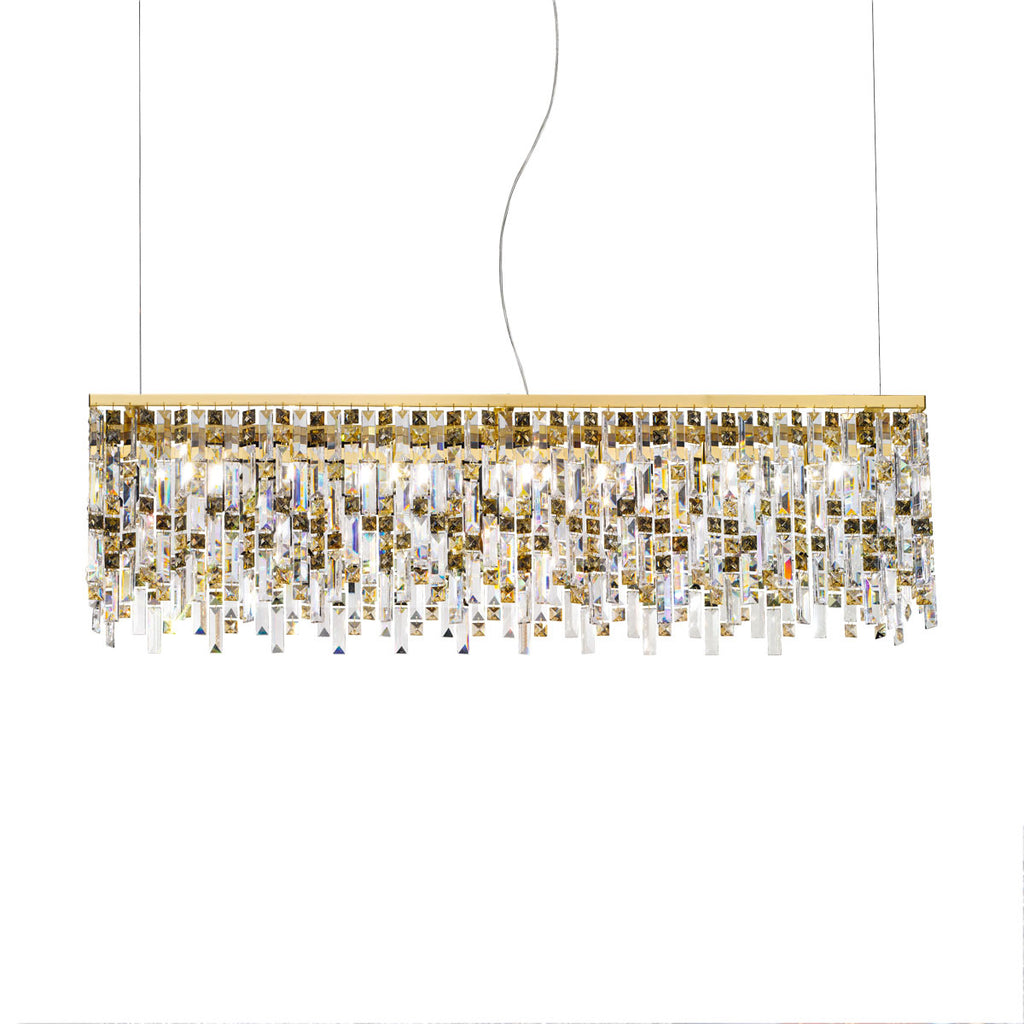 Kolarz Prisma 7 Light Ceiling Pendant 24 Carat Gold 1314.87.3.P1.KpTGn