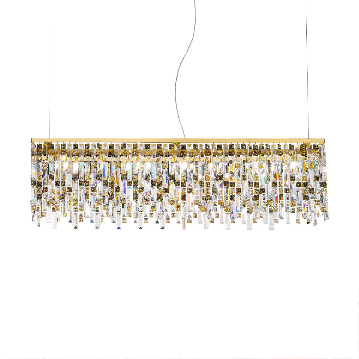 Kolarz Prisma 7 Light Ceiling Pendant 24 Carat Gold 1314.87.3.P1.KpTGn