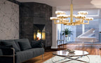 Kolarz Solis 10 Light Ceiling Chandelier Gold Leaf 6020.81030
