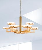 Kolarz Solis 10 Light Ceiling Chandelier Gold Leaf 6020.81030