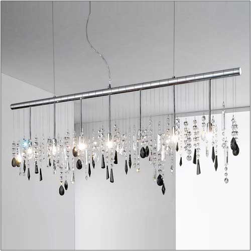Kolarz Stretta 7 Light Pendant With Crystal Colour Options 104.87.5