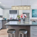 Regent Cholet Linear 5 Light Chandelier in Polished Chrome with Crystal