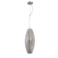 Diyas Kos 4 Light Pendant Light in Polished Chrome with Crystal