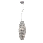 Diyas Kos 4 Light Pendant Light in Polished Chrome with Crystal