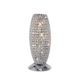 Diyas Kos 3 Light Table Lamp in Polished Chrome with Crystal