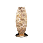 Diyas Kos 3 Light Table Lamp in French Gold with Crystal