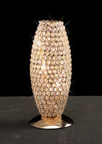 Diyas Kos 3 Light Table Lamp in French Gold with Crystal