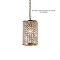 Diyas Kudo Cylinder Shade Non-Electric in French Gold with Crystal