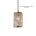 Diyas Kudo Cylinder Shade Non-Electric in French Gold with Crystal