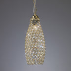 Diyas Kudo Drum Shade Non-Electric in French Gold with Crystal