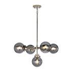 Elstead Kula 5 Light Chandelier in Polished Nickel