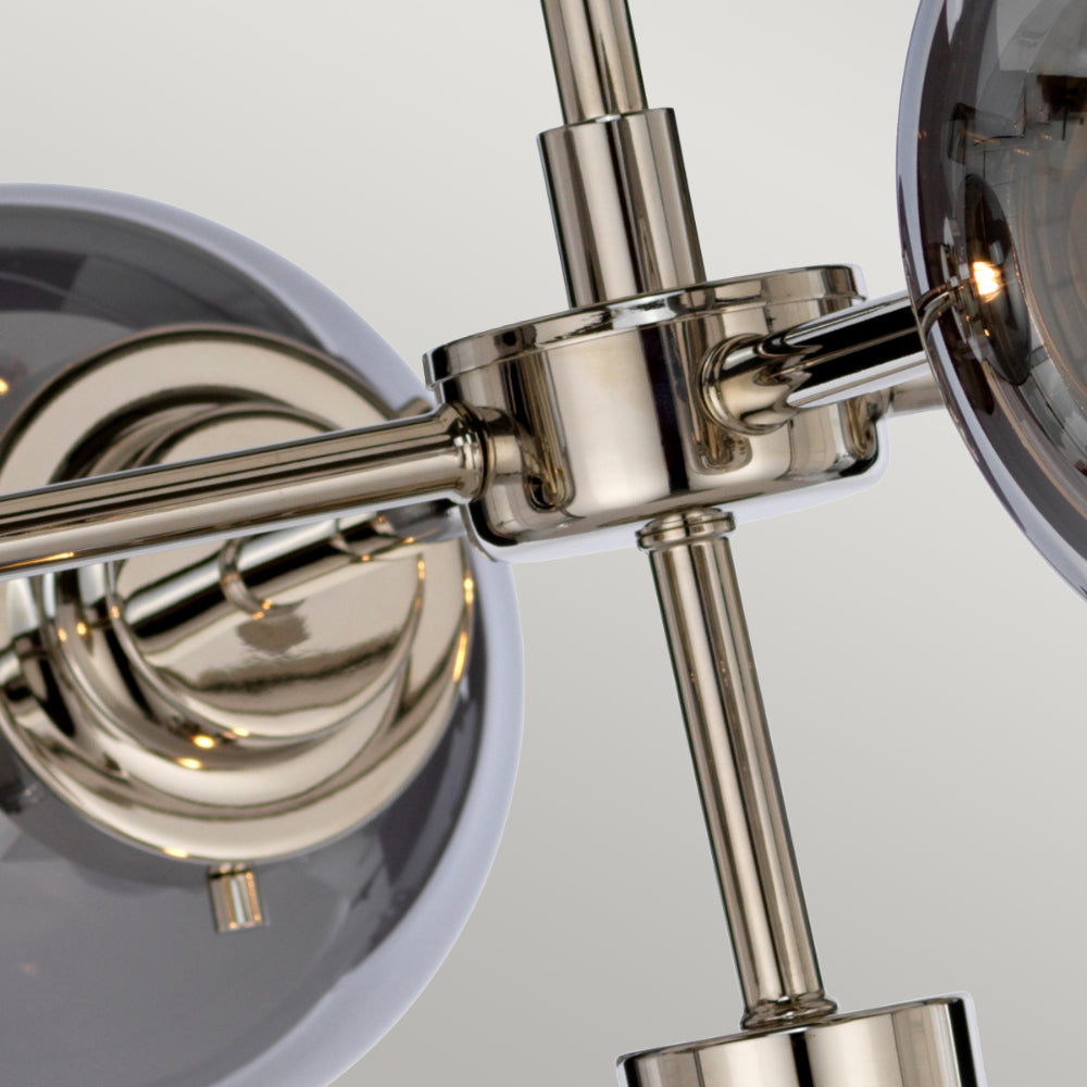 Elstead Kula 5 Light Chandelier in Polished Nickel