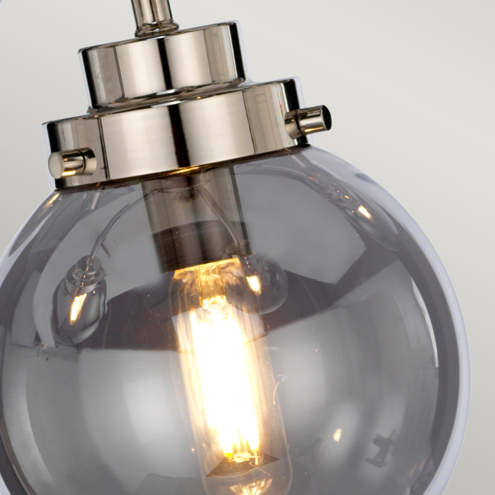 Elstead Kula 5 Light Chandelier in Polished Nickel