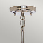 Elstead Kula 9 Light Chandelier in Polished Nickel