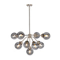 Elstead Kula 9 Light Chandelier in Polished Nickel