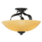 Quoizel QZ/KYLE/SF Kyle 3Lt Imperial Bronze Ceiling Semi-Flush