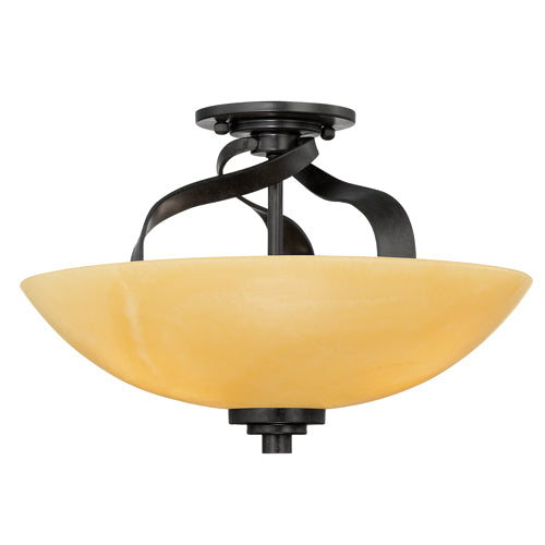 Quoizel QZ/KYLE/SF Kyle 3Lt Imperial Bronze Ceiling Semi-Flush