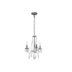Diyas Kyra 3 Light Pendant Light in Satin Nickel with Crystal