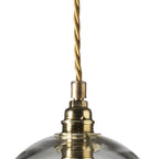 Novena Doorne Small Pendant Light in Matt Gold with Clear Shade