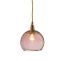 Novena Doorne Small Pendant Light Matt Gold Obsidian Shade