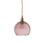 Novena Doorne Small Pendant Light Matt Gold Obsidian Shade