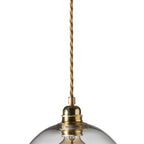 Novena Doorne Medium Pendant Light Matt Gold with Clear Shade