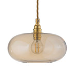 Novena Elburg Small Pendant Light Golden Smoke Shade in Matt Gold