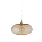 Novena Elburg Medium Pendant Light Golden Smoke Shade in Matt Gold