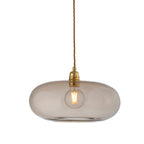 Novena Elburg Large Pendant Light Matt Gold Chestnut Brown Shade