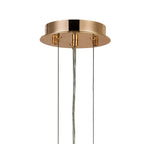 Regent Laure 6 Light 410mm Chandelier Pendant - French Gold / Clear