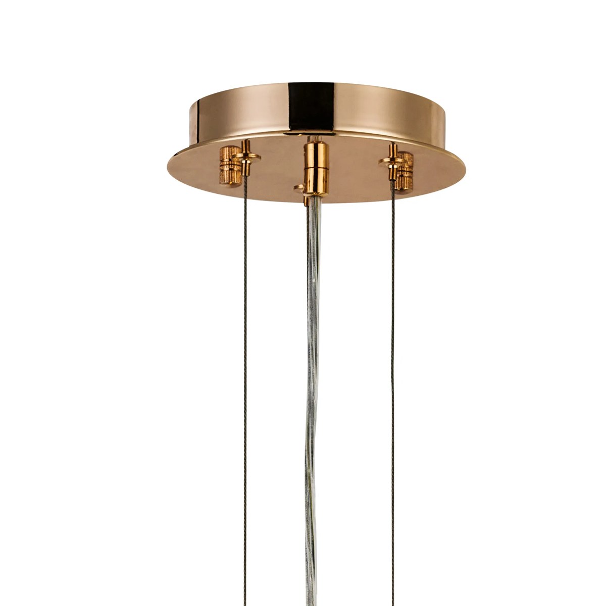 Regent Laure 6 Light 410mm Chandelier Pendant - French Gold / Clear