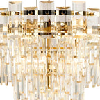 Regent Laure 10 Light 610mm Pendant Light - French Gold / Clear