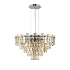 Regent Laure 10 Light 610mm Pendant Light - Polished Nickel / Champagne