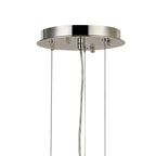 Regent Laure 10 Light 610mm Pendant Light - Polished Nickel / Clear