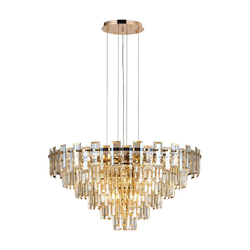 Regent Laure 13 Light 810mm Pendant Light - French Gold / Champagne