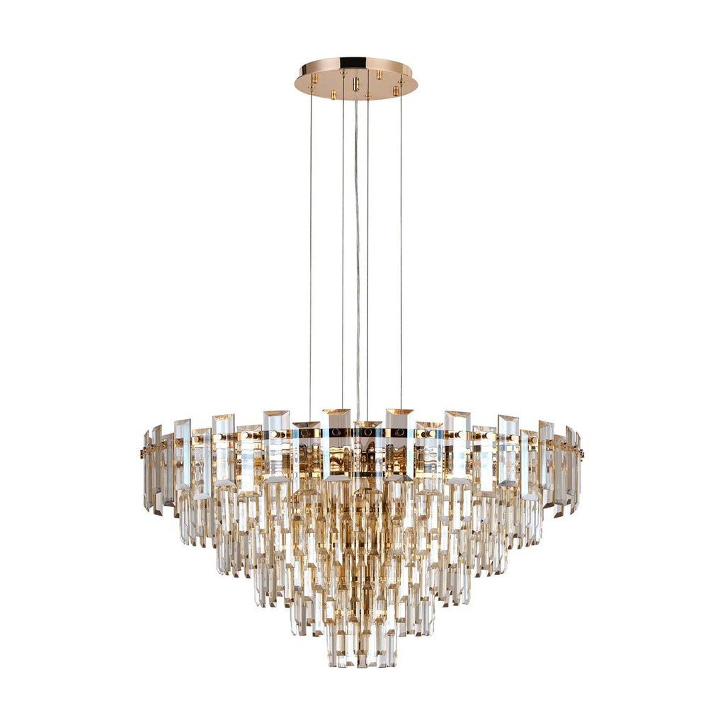 Regent Laure 13 Light 810mm Pendant Light - French Gold / Champagne